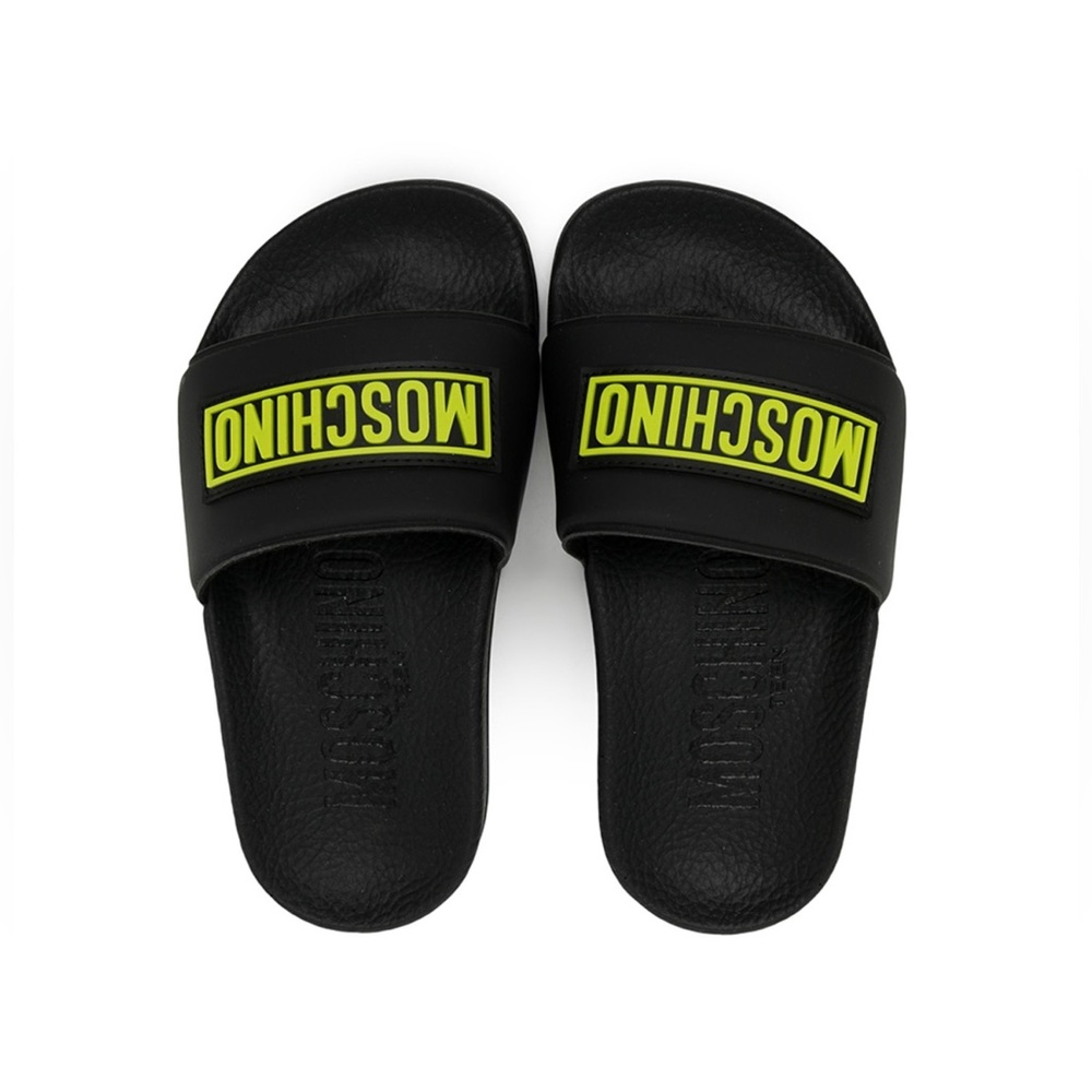 Moschino Baby Logo Slide - New in Box Size - Size 25/26